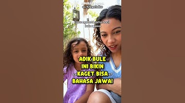 Adik Bule Ini Bikin Kaget Bisa Bahasa Jawa! #reaksibule #bule #shorts