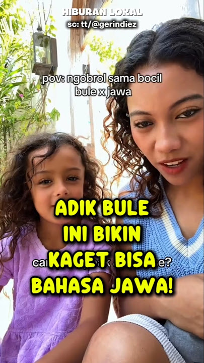 Adik Bule Ini Bikin Kaget Bisa Bahasa Jawa! #reaksibule #bule #shorts