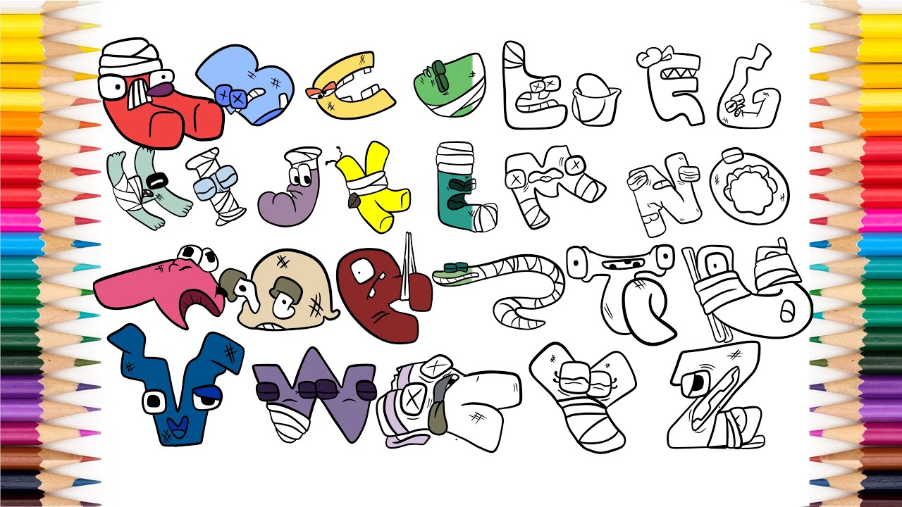 Alphabet Lore – coloringring