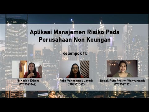 Aplikasi Manajemen Risiko Pada Perusahaan Non Keuangan