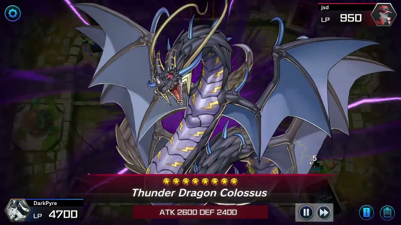 A very stressful duel. Harpies deck vs. Thunder Dragon Titan deck