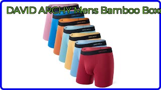 REVIEW (2026): DAVID ARCHY Mens Bamboo Boxers. ESSENTIAL details.