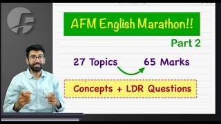AFM High Priority Concept &amp; LDR Questions English Marathon Part 2 | CA Final AFM May 26