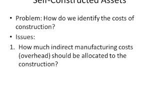 Self Constructed Assets