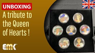 UNBOXING of the Princess Diana coin set of 7 values - A tribute to the Queen of Hearts !