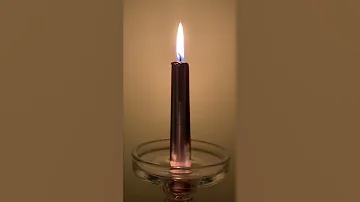 Rose Gold Taper Candle 