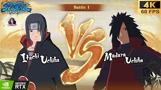 Itachi Uchiha VS Madara Uchiha, NARUTO X BORUTO Ultimate Ninja STORM CONNECTIONS, 4K 60FPS. screenshot 4