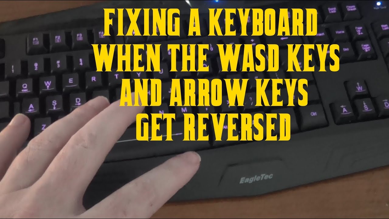 How To Fix A Keyboard When The Wasd Keys Arrow Keys Get Flipped Youtube - roblox games that let you move with arrow keys