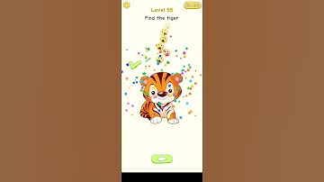 Delete Puzzle Level 55 | Delete Puzzle Find the tiger Solution