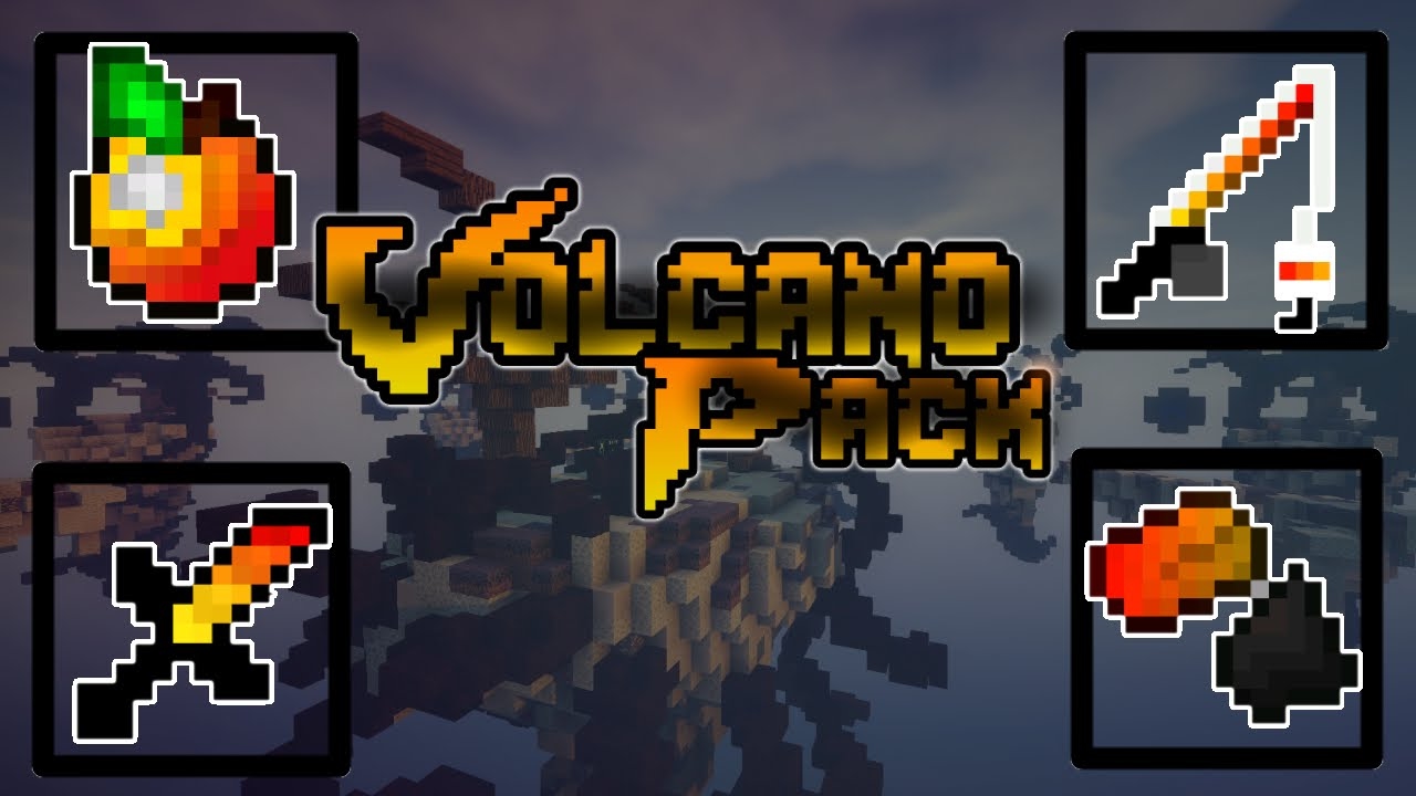 TEXTURE PACK PARA [MINECRAFT] VOLCANO PACK 1.8 SIN LAG 2017 - YouTube