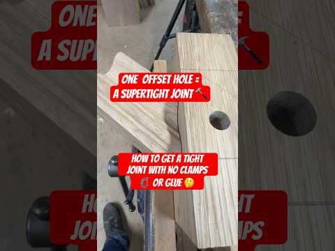 How to do the drawbore dowel method. Traditional woodworking techniques.