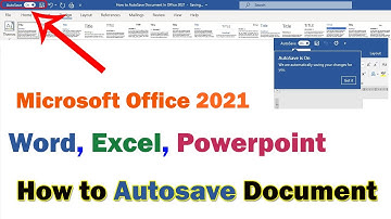 How to enable AutoSave Option in Microsoft Word 2021|AutoSave Document in Office 2021|Javed Tech