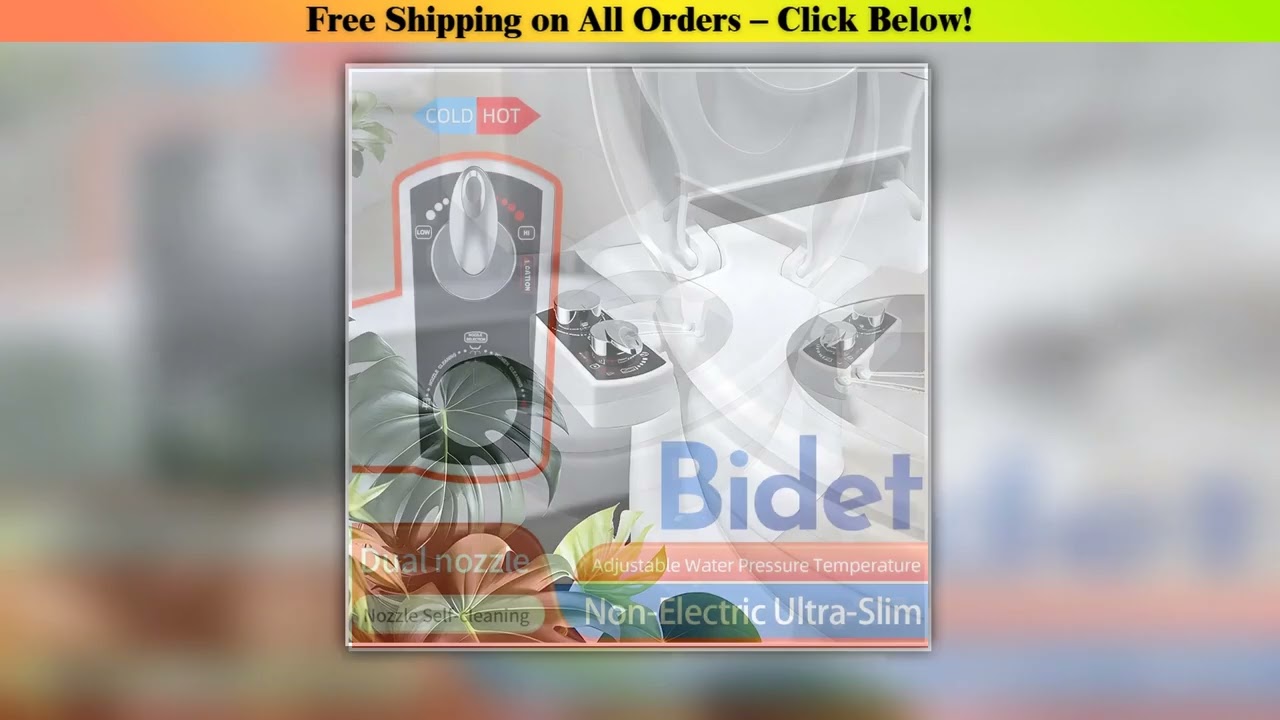 Non-Electric Hot And Cold Water Adjustable Water Pressure Bidet For Toilet Easy To Install Dual