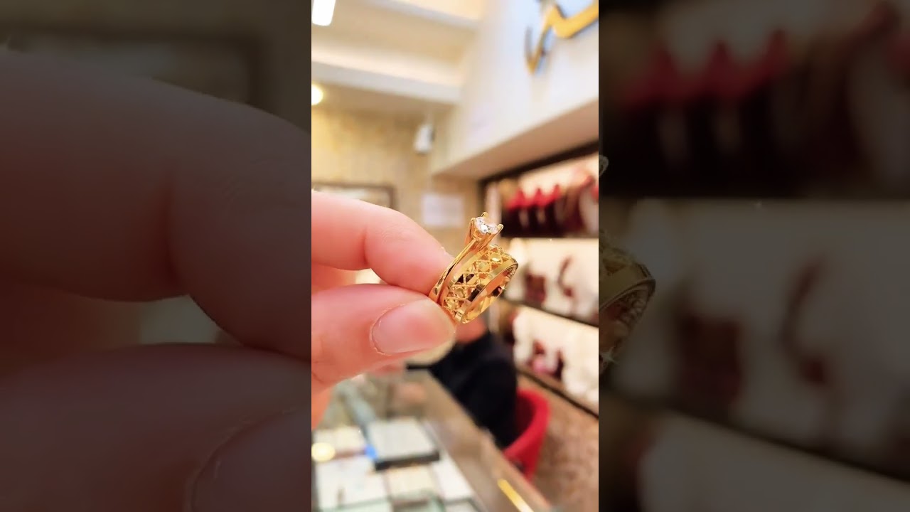 Latest Design Gold Ring Design For Bride Or girls 