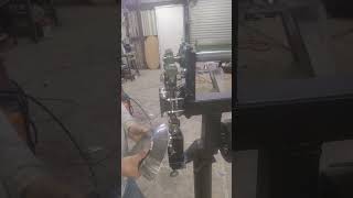 Homebuilt reciprociating hammer with thumbnail shrinking dies. 
