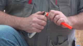 Glen shows new students how to sharpen a carpenter