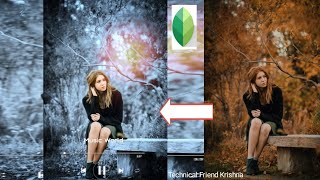 Snapseed Winter Season - Music Frame Photo Effects - How to Make Music Frame Image Editing Tutorial screenshot 4
