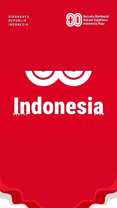 Logo hut RI ke 80, bersatu berdaulat rakyat sejahtera indonesia maju #shorts #shortvideo #hut80