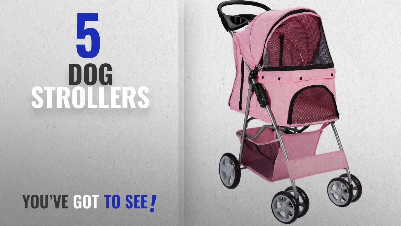 Top 10 Dog Strollers [2018 Best Sellers]: OxGord Pet Stroller Cat/Dog Easy Walk Folding Travel