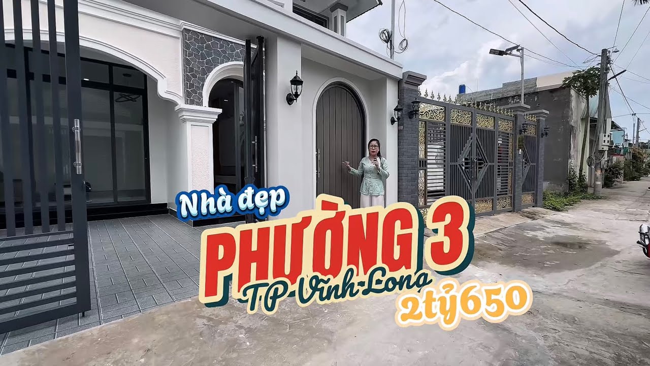 Nhà đẹp Phường 3, TP Vĩnh Long, gần Mậu Thân 2, 2tỷ650 TL