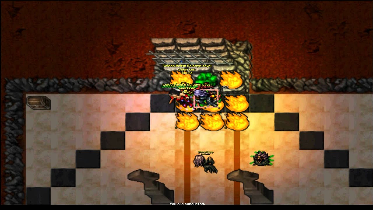 Tibia - Golden Polish Paladyn - Banshee Quest Solo 100RP Guardia