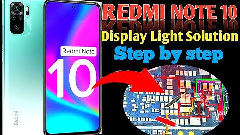 REDMI NOTE 10 Display Light Solution/Display Light jumper//🔥🔥🔥