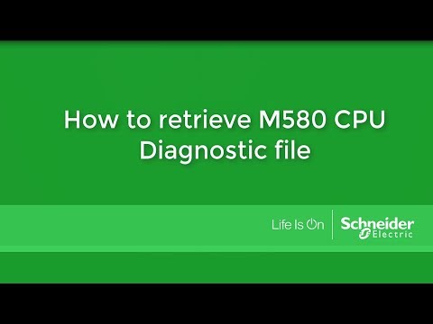 How to Retrieve M580 CPU Diagnostic File