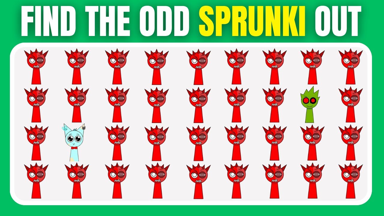 Find the ODD One Out - Sprunki Edition! 🧠🔥| Find the Sprunki | 