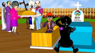 Scary Teacher 3D NeighborJoker Troll Nick Love Tani and NickJoker Troll Miss T with Power Switch