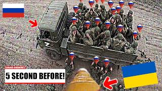 Ukrainian FPV Drone Destroyed a Russian Truck Full of Soldiers! Then This Happened...