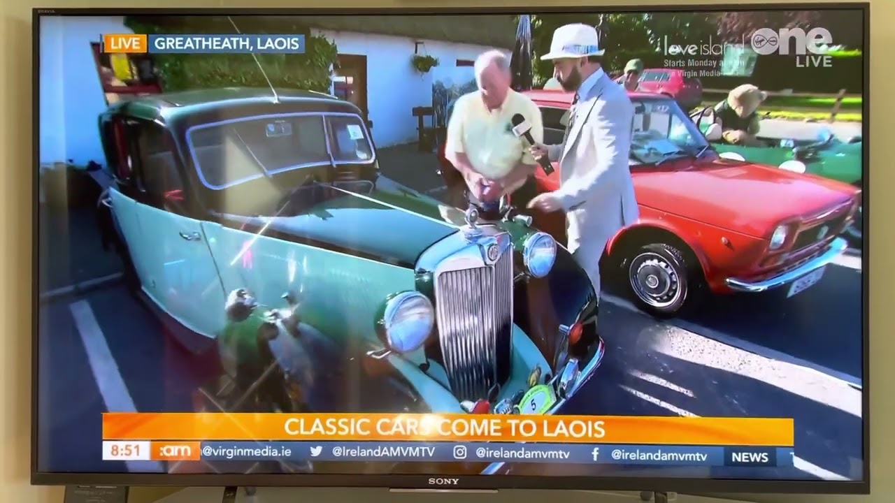 Gordon Bennett Classic Car Run featured on Ireland AM 2023