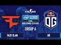 CS:GO - FaZe Clan vs OG [Dust2] Map 2 - IEM Beijing 2020 Online - Group A - EU