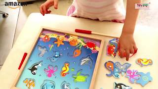 Wooden Fishing Game-Magnetic Fishing Puzzles - Toys of Wood Oxford