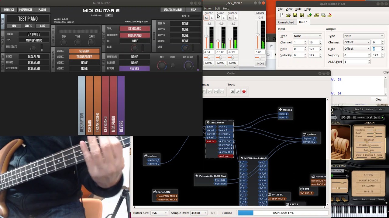 Bass with MIDI Guitar 2 (not MIDI Bass 1) YouTube