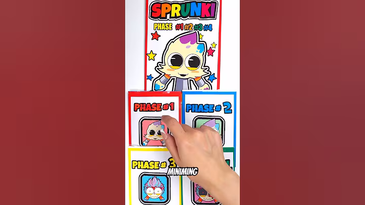 🌈SPRUNKI OC Brushi | ASMR Phase 1vs2vs3vs4 Squishy #blindbag #papercraft #sprunki