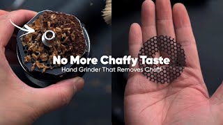 The Innovative Solution to Effortlessly Remove Coffee Chaff - MOMENTEM Dual-burr Hand Grinder