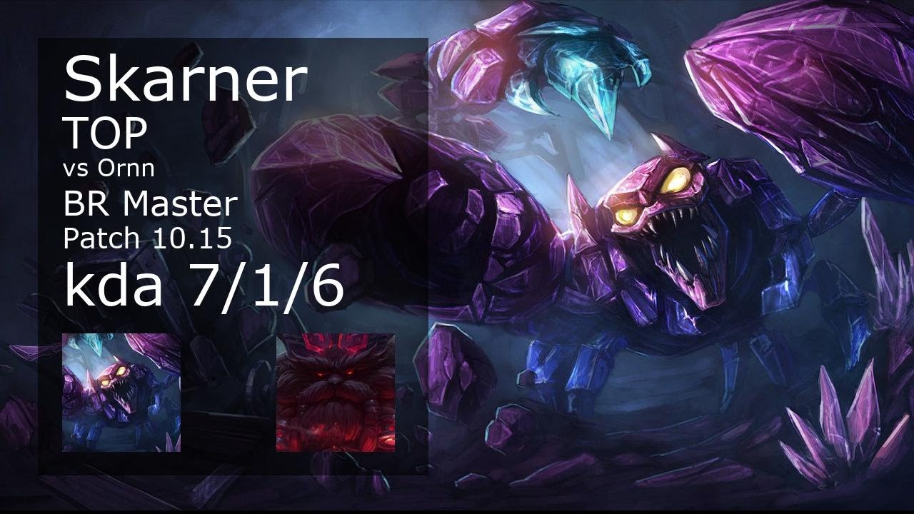 Skarner vs Ornn Top - BR Master 7/1/6 Patch 10.15 Gameplay