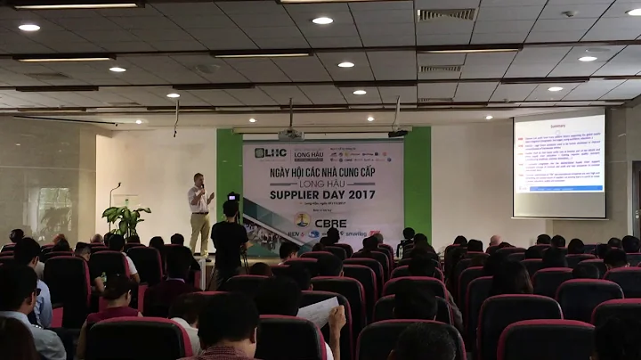 Mr. Frank Weiand (SCSI Vietnam) presents at Long H...
