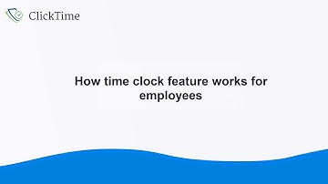 How Employees  Clocks in against scheduled shifts.   ClickTime App Ver 2.00