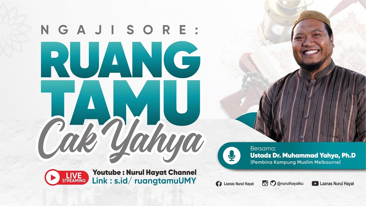 Meneladani Kisah Nabi Zakariyya ~Dr. Muhammad Yahya, Ph.D