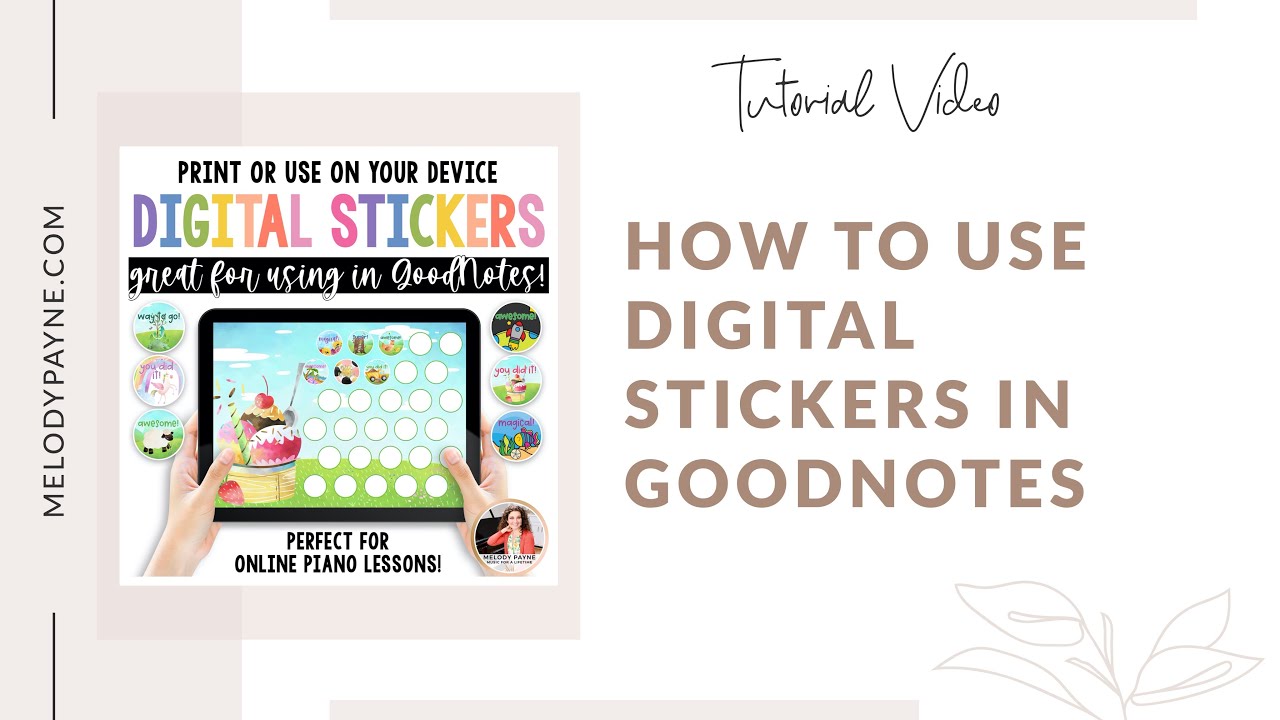 Digital Stickers for Piano Practice Chart - YouTube