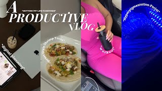 PRODUCTIVE VLOG: DIGITAL PLANNING , NEW SPA , SHRIMP TACOS, GETTING MY LIFE IN ORDER