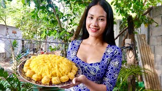 How To Prepare Sticky Rice Birth Day Pancake | Urodzinowy naleśnik | Thyda Cooking TV