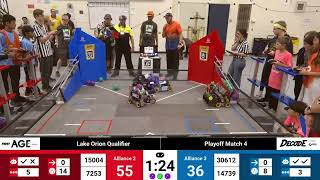 Lake Orion Qualifier Playoff Match 4 Ftc