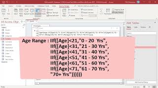 How to use Ranges or Intervals for Row/Column Headings in a Crosstab Query in MS Access - Office 365