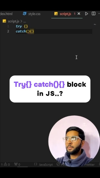Try{} catch() {} Block in JavaScript..? 🤔🔥 #javascript #webdevelopment ...