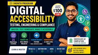 Digital Accessibility Course | Testing, Engineering & Compliance | WCAG 2.2 Masterclass