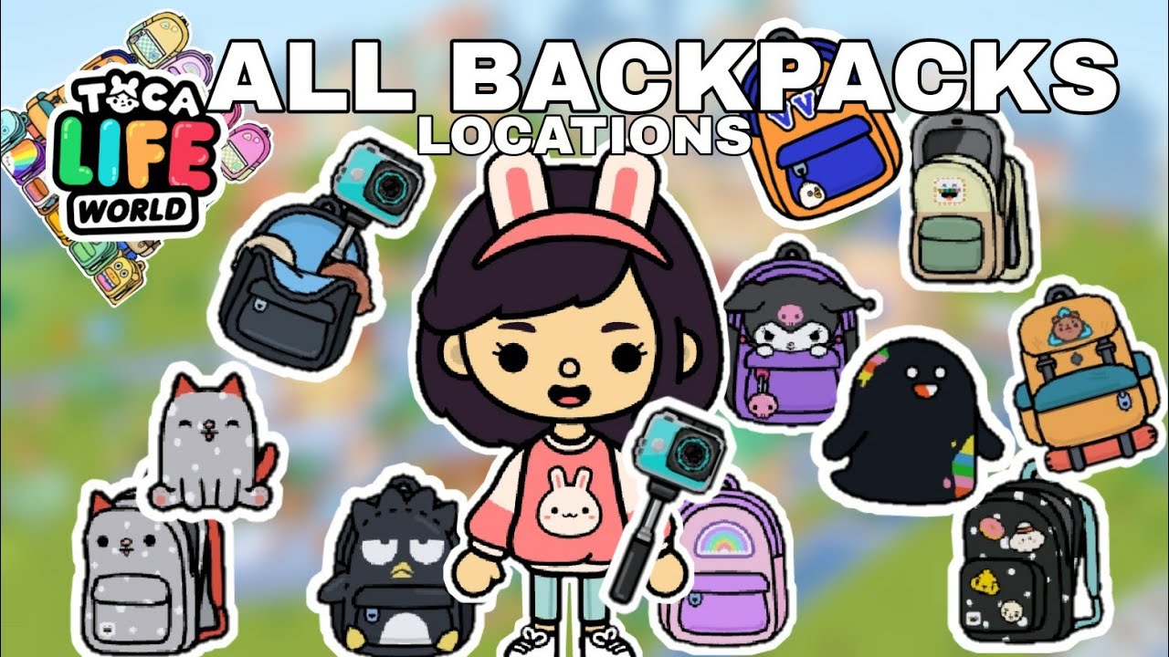 ALL SECRET BACKPACKS / BAGS in TOCA LIFE WORLD, TOCA BOCA