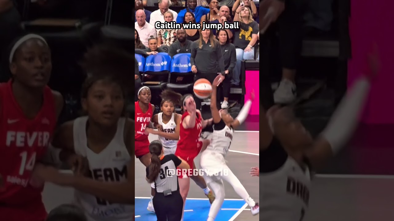 Caitlin wins jump ball with ease 