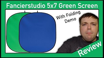 FancierStudio 5x7 Collapsible Green Screen Review and Folding Demo - MumblesVideos Product Review
